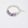 Original detail view of Rose Quartz & Amethyst Bracelet