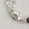 Original detail view of Clear Quartz, Smoky Quartz & Cultured Pearl Bracelet