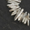 Aura & Qi detail 1J7A4035 Original detail view of Clear Crystal & Cultured Pearl Bracelet