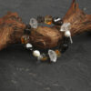 Original detail view of Clear Quartz, Smoky Quartz, Citrine & Cultured Pearl Bracelet