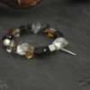Original detail view of Clear Quartz, Smoky Quartz, Citrine & Cultured Pearl Bracelet