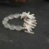 Aura & Qi detail 1J7A4162 Original detail view of Clear Crystal & Cultured Pearl Bracelet