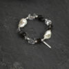 Original detail view of Clear Quartz, Smoky Quartz & Cultured Pearl Bracelet