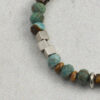 Original detail view of Malachite, Tiger’s Eye, Wood-Grain Stone & Cultured Pearl Bracelet