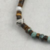 Original detail view of Malachite, Tiger’s Eye, Wood-Grain Stone & Cultured Pearl Bracelet