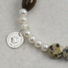 Original detail view of Tiger’s Eye & Cultured Pearl Bracelet