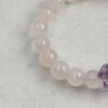 Original detail view of Rose Quartz & Amethyst Bracelet