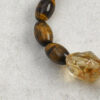 Aura & Qi detail 1J7A4357 Original detail view of Citrine & Tiger’s Eye Bracelet