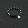 Original detail view of Malachite & Cultured Pearl Bracelet