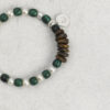 Original detail view of Malachite & Cultured Pearl Bracelet