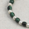 Original detail view of Malachite & Cultured Pearl Bracelet