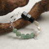 Original detail view of Agate, Aventurine & Cultured Pearl Bracelet
