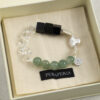 Original detail view of Agate, Aventurine & Cultured Pearl Bracelet