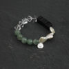 Original detail view of Agate, Aventurine & Cultured Pearl Bracelet