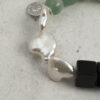 Original detail view of Agate, Aventurine & Cultured Pearl Bracelet