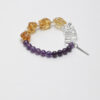 Original detail view of Clear Quartz, Amethyst, Citrine & Cultured Pearl Bracelet
