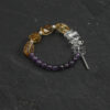 Original detail view of Clear Quartz, Amethyst, Citrine & Cultured Pearl Bracelet