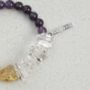 Original detail view of Clear Quartz, Amethyst, Citrine & Cultured Pearl Bracelet