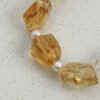 Original detail view of Clear Quartz, Amethyst, Citrine & Cultured Pearl Bracelet