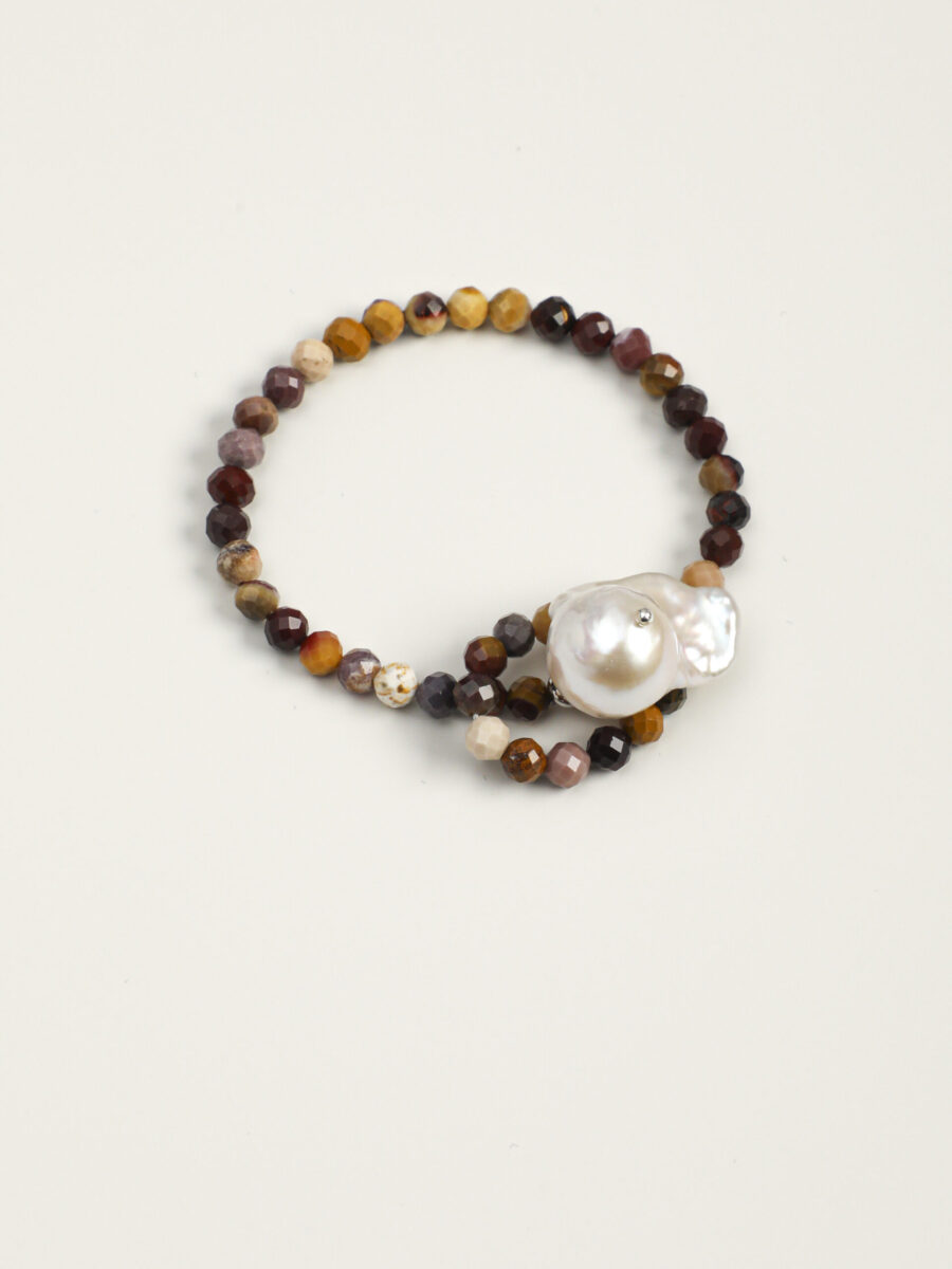 Original detail view of Baroque Pearl Bracelet