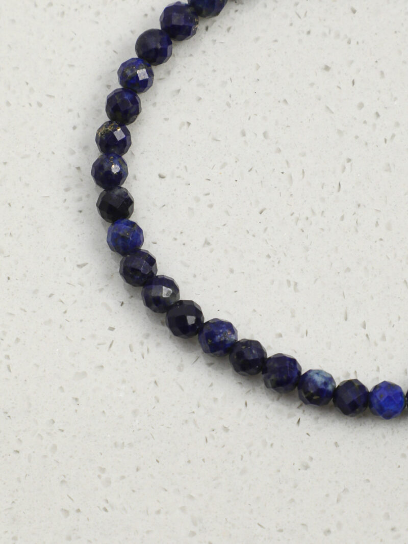 Original detail view of Lapis Lazuli & Cultured Pearl Bracelet