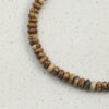 Aura & Qi detail 1J7A6779 (2) Original detail view of Wood-Grain Stone & Cultured Pearl Bracelet