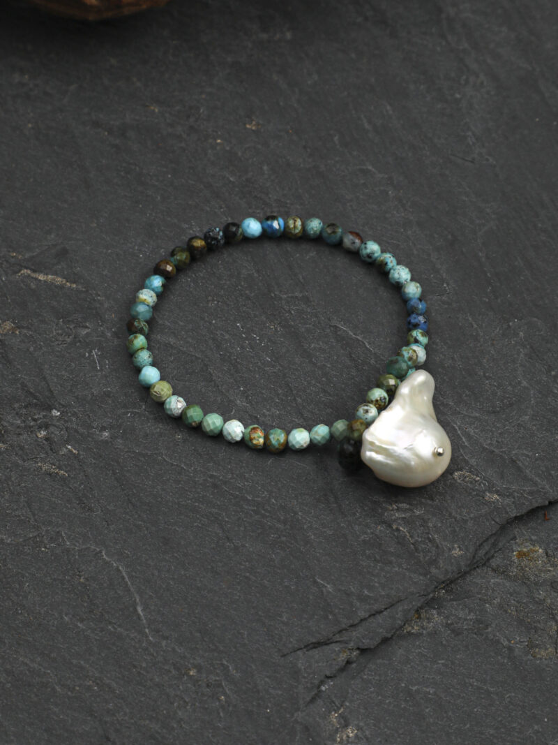 Original detail view of Phoenix Stone & Cultured Pearl Bracelet