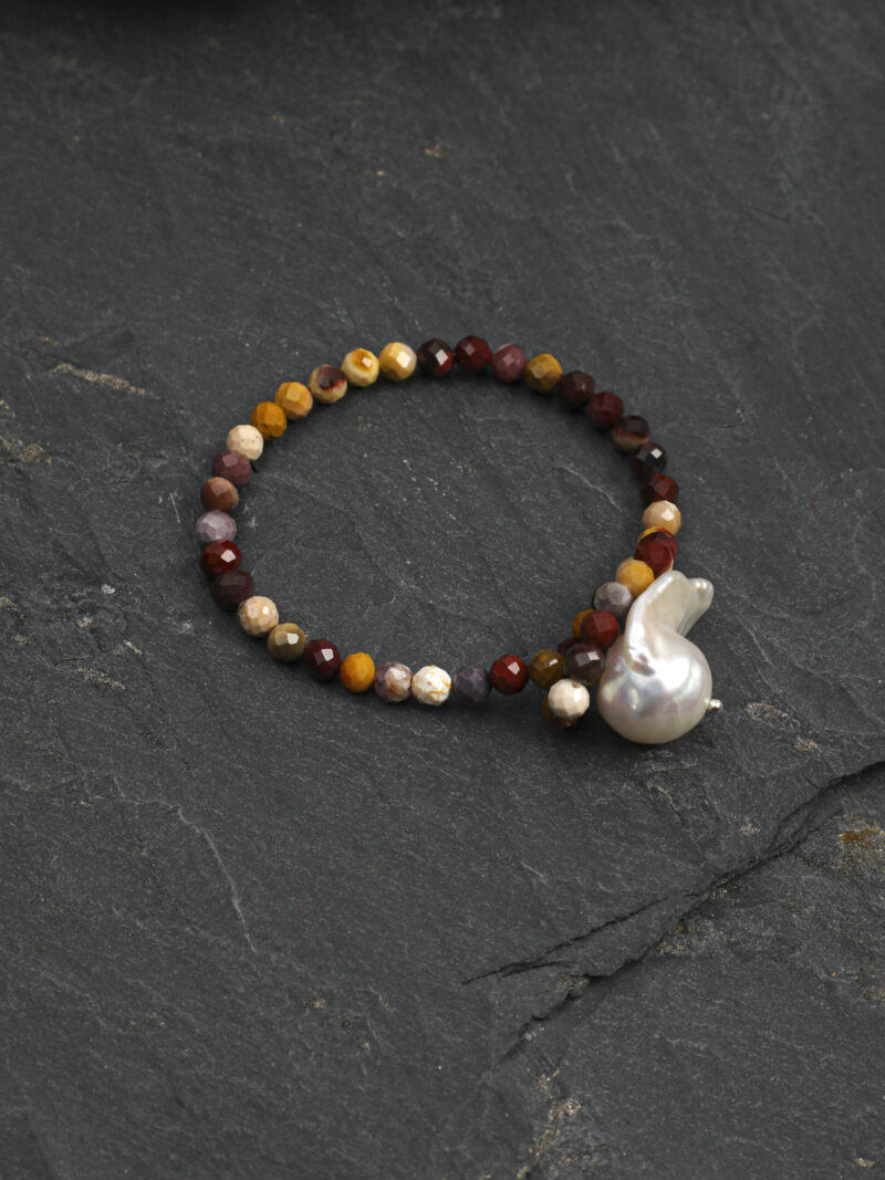 Original detail view of Baroque Cultured Pearl Bracelet