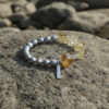 Aura & Qi detail 1J7A9236 Original detail view of Citrine & Cultured Pearl Bracelet