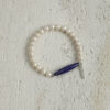 Original detail view of Lapis Lazuli & Cultured Pearl Bracelet