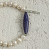 Original detail view of Lapis Lazuli & Cultured Pearl Bracelet