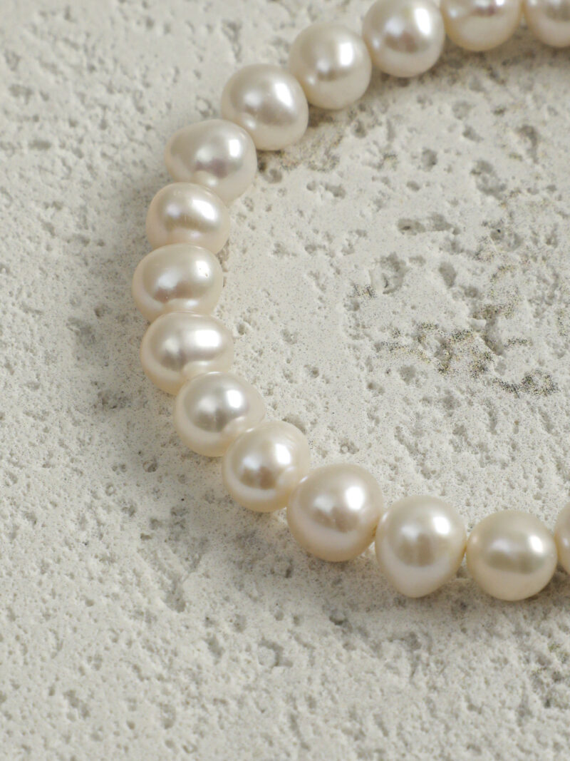 Original detail view of Lapis Lazuli & Cultured Pearl Bracelet