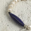 Original detail view of Lapis Lazuli & Cultured Pearl Bracelet