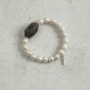 Aura & Qi detail 1J7A9639 (2) Original detail view of Smoky Quartz & Cultured Pearl Bracelet
