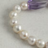 Aura & Qi detail 1J7A9666 Original detail view of Amethyst & Cultured Pearl Bracelet