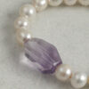 Aura & Qi detail 1J7A9667 Original detail view of Amethyst & Cultured Pearl Bracelet