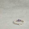 Aura & Qi detail 1J7A9688 Original detail view of Amethyst & Cultured Pearl Bracelet