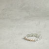 Original detail view of Clear Quartz, Green Crystal & Cultured Pearl Bracelet
