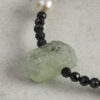 Original detail view of Clear Quartz, Agate, Tourmaline & Cultured Pearl Bracelet