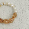 Aura & Qi detail 1J7A9749 Original detail view of Citrine & Cultured Pearl Bracelet