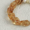 Aura & Qi detail 1J7A9753 Original detail view of Citrine & Cultured Pearl Bracelet