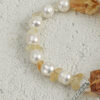 Aura & Qi detail 1J7A9760 Original detail view of Citrine & Cultured Pearl Bracelet