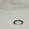Original detail view of Blue-Veined Stone & Cultured Pearl Bracelet