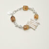 Original detail view of Citrine & Cultured Pearl Bracelet