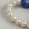 Original detail view of Lapis Lazuli & Cultured Pearl Bracelet