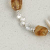 Original detail view of Citrine & Cultured Pearl Bracelet