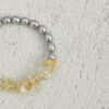 Aura & Qi detail 1J7A9838 Original detail view of Citrine & Cultured Pearl Bracelet