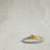 Aura & Qi detail 1J7A9844 Original detail view of Citrine & Cultured Pearl Bracelet