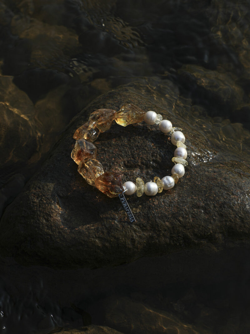 Aura & Qi reference 22 Original product reference image for Citrine & Cultured Pearl Bracelet