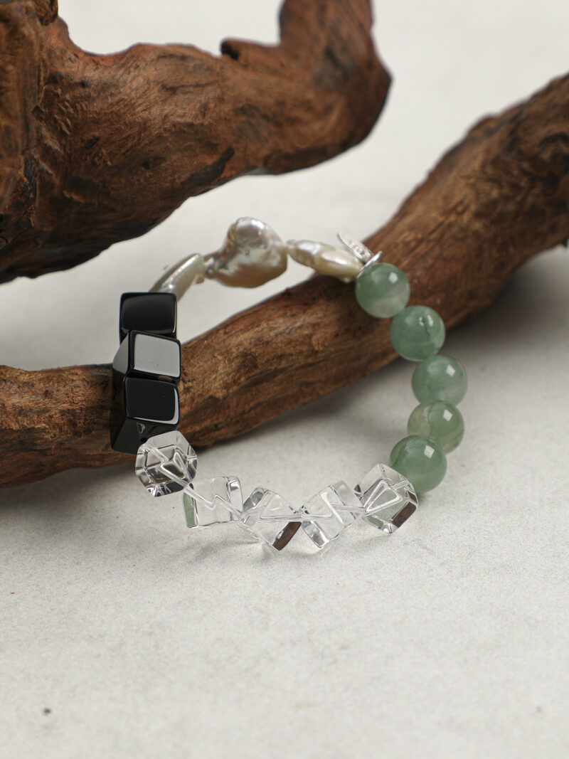 Original product reference image for Agate, Aventurine & Cultured Pearl Bracelet